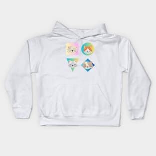 cute cats and dogs Kids Hoodie